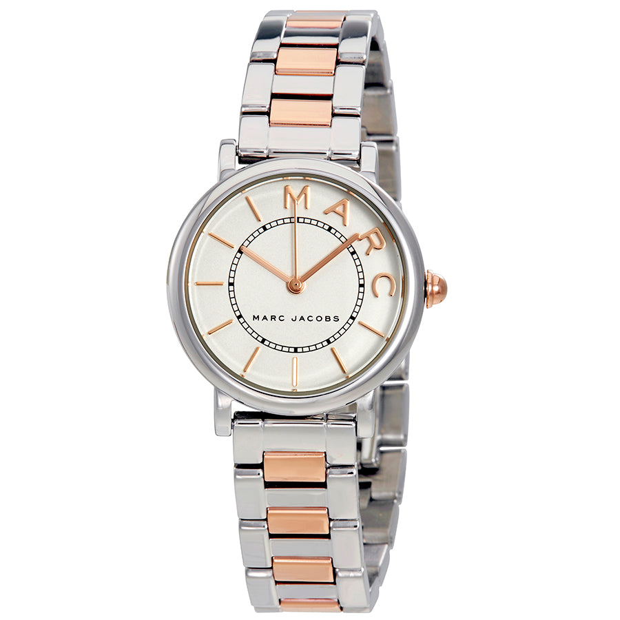 Marc Jacobs Roxy Silver Dial Two Tone Steel Strap Watch for Women - MJ3551