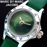 Marc Jacobs Blade Green Dial Green Leather Strap Watch for Women - MBM1341