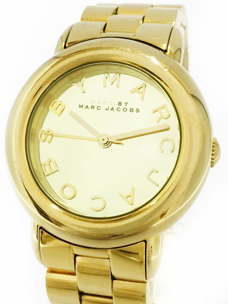 Marc Jacobs Marci Gold Dial Gold Steel Strap Watch for Women - MBM3098