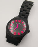 Marc Jacobs Pelly Black Dial Black Silicone Strap Watch for Women - MBM2508