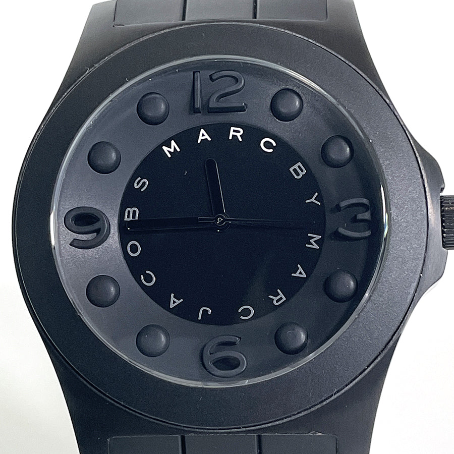 Marc Jacobs Pelly Black Dial Black Silicone Strap Watch for Women - MBM2531