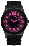 Marc Jacobs Pelly Black Dial Black Silicone Strap Watch for Women - MBM2529