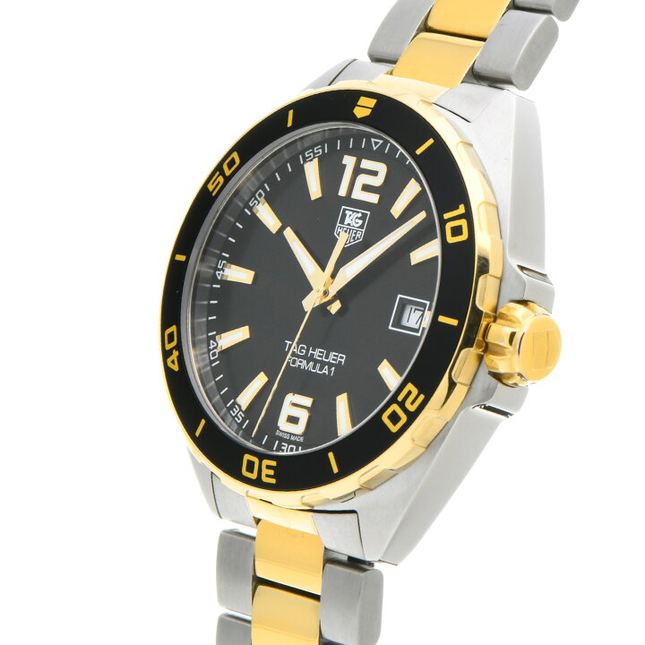 Tag Heuer Formula 1 Quartz Black Dial Two Tone Steel Strap Watch for Men - WAZ1121.BB0879