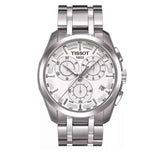 Tissot T Classic Couturier Chronograph White Dial Silver Steel Strap Watch For Men - T101.617.11.031.00