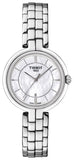 Tissot T Lady Flamingo Mother of Pearl White Dial Silver Steel Strap Watch For Women - T094.210.11.111.00