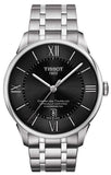 Tissot T Classic Chemin Des Tourelles Chronometer Black Dial Silver Steel Strap Watch For Men - T099.408.11.058.00