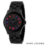 Marc Jacobs Pelly Black Dial Black Silicone Strap Watch for Women - MBM2543