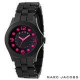 Marc Jacobs Pelly Black Dial Black Silicone Strap Watch for Women - MBM2508
