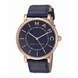 Marc Jacobs Roxy Navy Blue Dial Blue Leather Strap Watch for Women - MJ1534