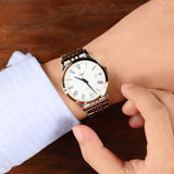 Longines Record Automatic 18K Pink Gold Watch for Men - L2.821.5.11.7