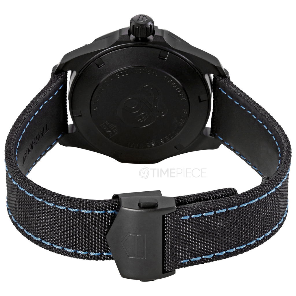 Tag Heuer Aquaracer Calibre 5 Black Nylon Strap Carbon Dial Watch for Men -  WBD218C.FC6447