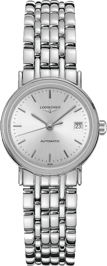 Longines Presence 25.5mm Automatic Stainless Steel Watch for Women - L4.321.4.72.6