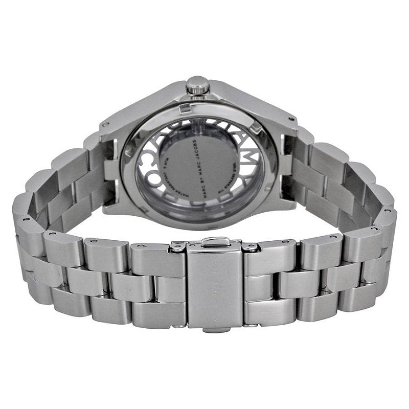 Marc Jacobs Henry White Dial Silver Steel Strap Watch for Women - MBM3291