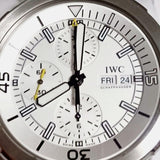 IWC Aquatimer Chronograph White Dial Black Rubber Strap Watch for Men - IW376801