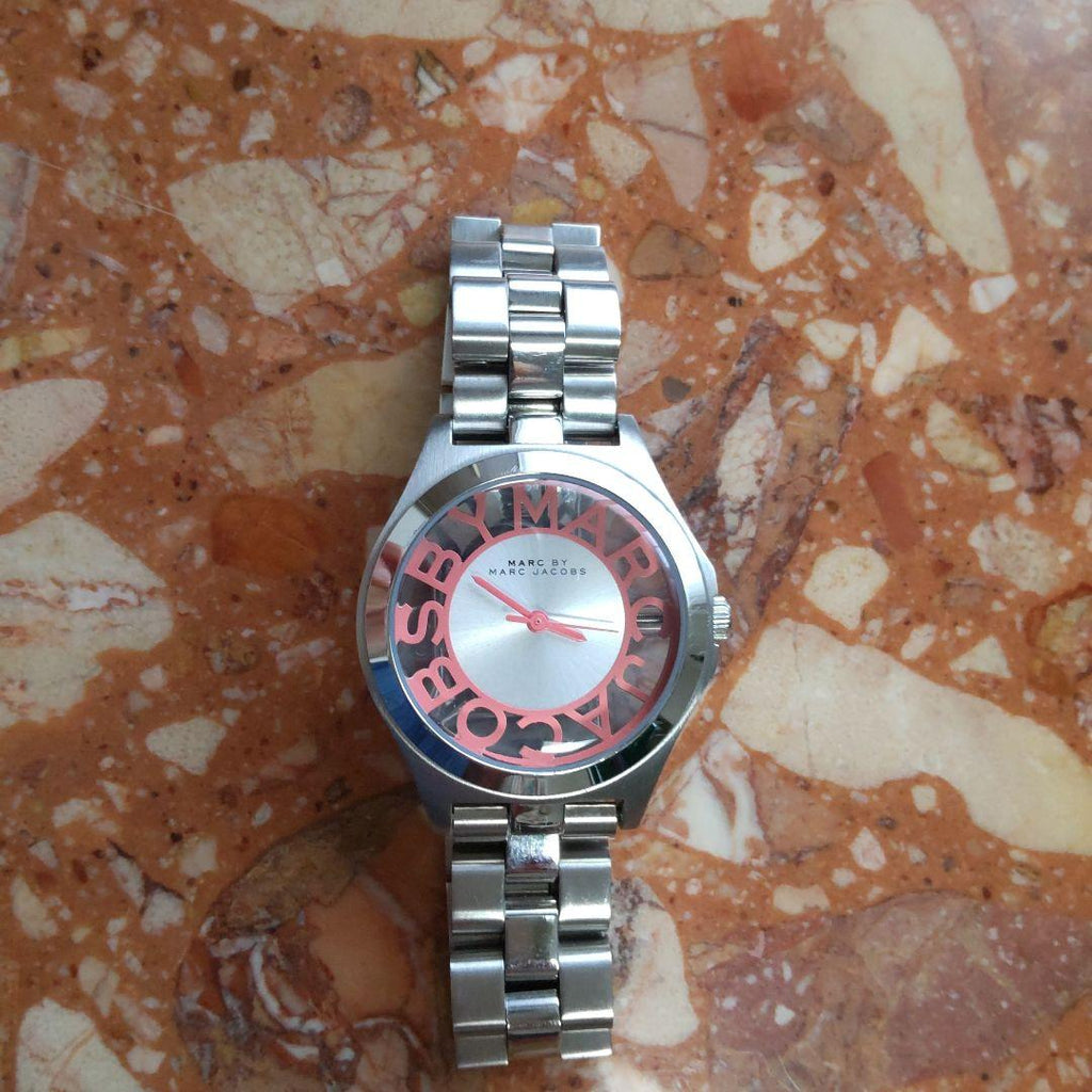 Marc Jacobs Henry Silver Dial Silver Steel Strap Watch for Women - MBM3294