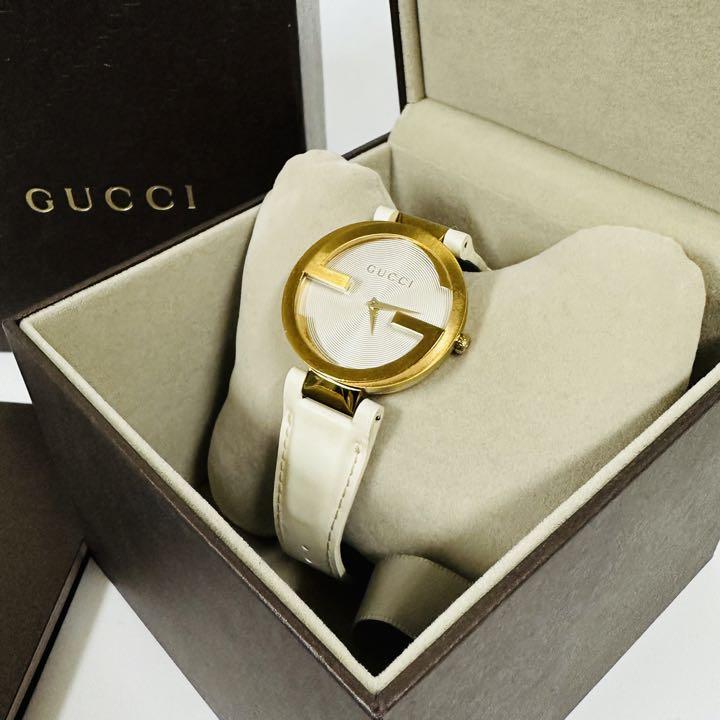 Gucci Interlocking Latin Grammy Special Edition Gold Watch For Women - YA133313