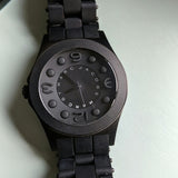 Marc Jacobs Pelly Black Dial Black Silicone Strap Watch for Women - MBM2567