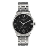 Tissot T Classic Chemin Des Tourelles Chronometer Black Dial Silver Steel Strap Watch For Men - T099.408.11.058.00