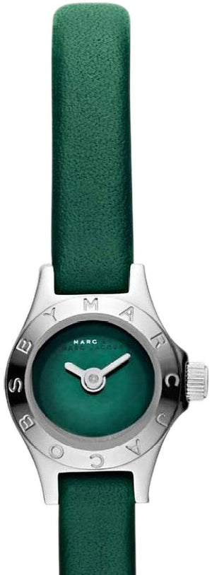 Marc Jacobs Blade Green Dial Green Leather Strap Watch for Women - MBM1341