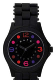 Marc Jacobs Pelly Black Dial Black Silicone Strap Watch for Women - MBM2543