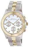 Marc Jacobs Blade Chronograph Silver Dial Two Tone Steel Strap Watch for Women - MBM3177