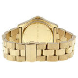 Marc Jacobs Blade Gold Dial Gold Steel Strap Watch for Women - MBM3126