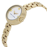 Marc Jacobs Courtney White Dial Gold Steel Strap Watch for Women - MJ3457