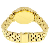 Marc Jacobs Fergus Gunmetal Grey Dial Gold Steel Strap Watch for Women - MBM3429