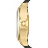 Marc Jacobs Henry Skeleton Black Dial Black Leather Strap Watch for Women - MBM1340