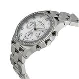 Marc Jacobs Henry Chronograph Silver Dial Silver Steel Strap Watch for Women - MBM3104