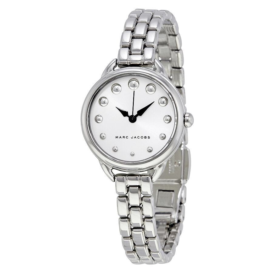 Marc Jacobs Betty White Dial Silver Steel Strap Watch for Women - MJ3497