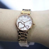 Marc Jacobs Classic White Dial Rose Gold Steel Strap Watch for Women - MJ3592