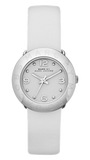 Marc Jacobs Blade White Dial White Leather Strap Watch for Women - MBM1223