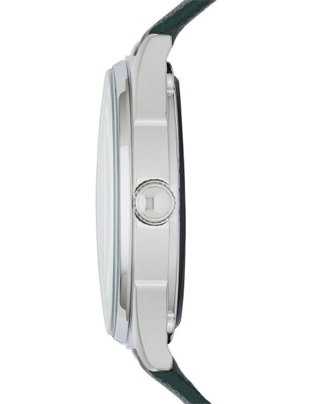 Marc Jacobs Tether Transparent Green Dial Green Leather Strap Watch for Women - MBM1378