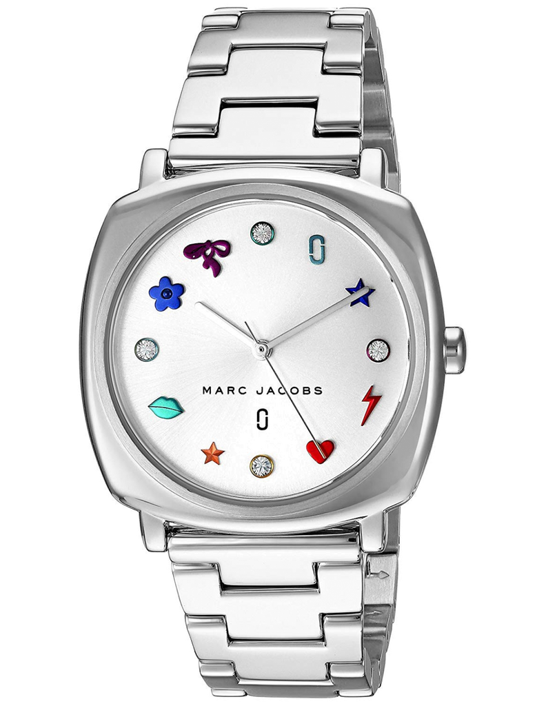 Marc Jacobs Mandy Silver Dial Silver Steel Strap Watch for Women - MJ3548