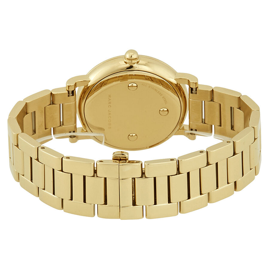 Marc Jacobs Roxy White Dial Gold Steel Strap Watch for Women - MJ3522