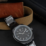 Maserati Stile Quartz Black Dial Black Steel Strap Watch For Men - R8853142001