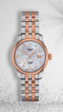 Tissot Le Locle Automatic Lady Mother of Pearl Dial Two Tone Steel Strap Watch For Women - T006.207.22.116.00