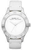 Marc Jacobs Blade White Dial White Leather Strap Watch for Women - MBM1200