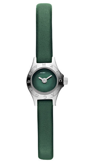 Marc Jacobs Blade Green Dial Green Leather Strap Watch for Women - MBM1341