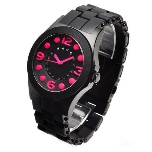 Marc Jacobs Pelly Black Dial Black Silicone Strap Watch for Women - MBM2529