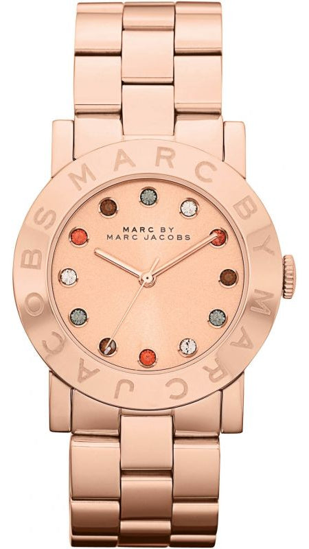 Marc Jacobs Blade Rose Gold Dial Rose Gold Steel Strap Watch for Women - MBM3142