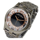 Marc Jacobs Henry Skeleton Black Dial Black Steel Strap Watch for Women - MBM3254