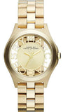 Marc Jacobs Henry Gold Dial Gold Steel Strap Watch for Women - MBM3292
