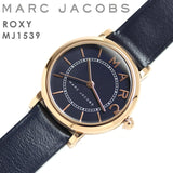 Marc Jacobs Roxy Navy Blue Dial Navy Blue Leather Strap Watch for Women - MJ1539