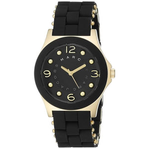 Marc Jacobs Pelly Black Dial Black Silicone Strap Watch for Women - MBM2540