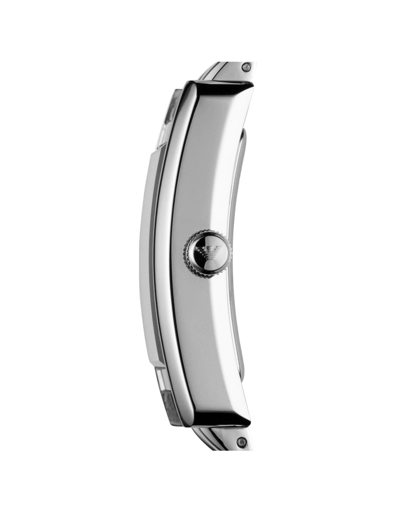 Emporio Armani White Dial Silver Stainless Steel Watch For Women - AR0146