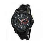 Maserati SFIDA Chronograph Quartz Stainless Steel Black Dial Watch For Men - R8851123007