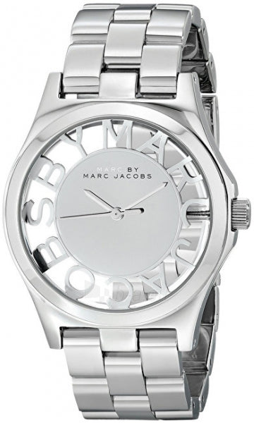 Marc Jacobs Henry White Dial Silver Steel Strap Watch for Women - MBM3291