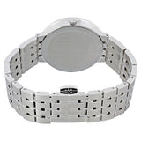 Movado Esperanza 39mm Black Dial Silver Steel Strap Watch For Men - 0607057